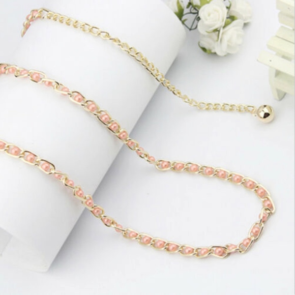 Gold Beaded Chain Belt - Picture 4 of 5